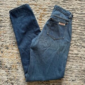 Vintage 70s Calvin Klein Women’s Denim Jeans Mid High Waisted Straight Leg 24x33